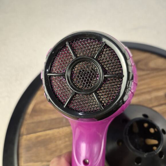 Conair 1875 Watt Cord Keeper Hair Dryer with Ionic Technology Pink 3 Piece Set - Picture 7 of 8